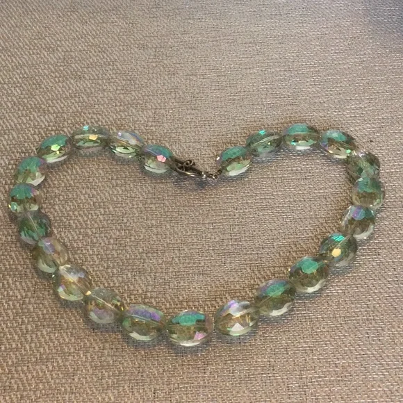 Aurora Aquamarine Choker Necklace - Picture 3 of 5